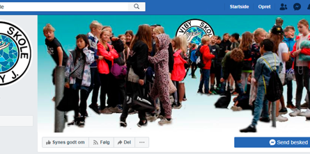 Screenshot af Viby Skoles Facebook-side